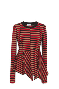 T-shirt manches longues en laine - Café