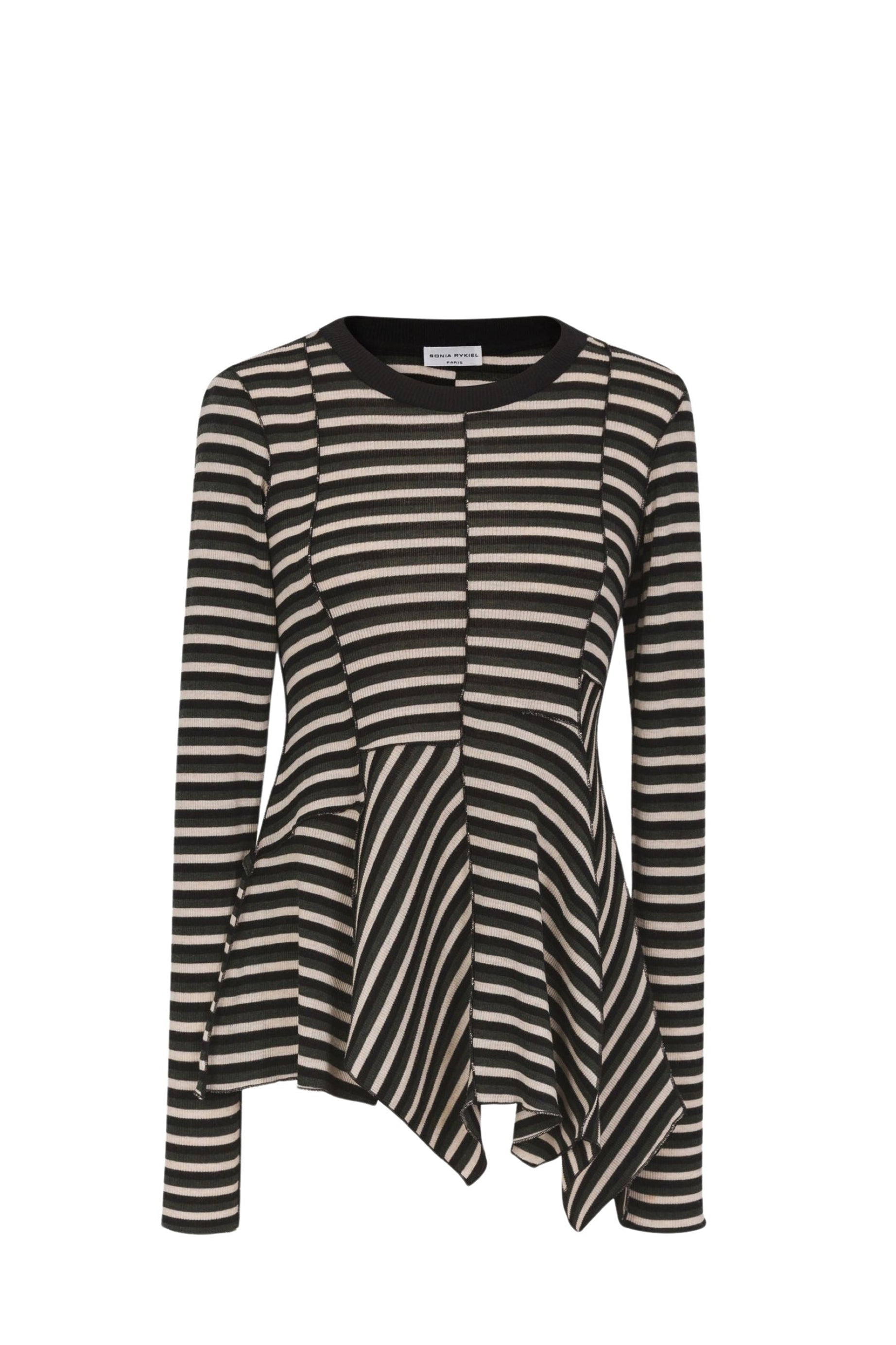 T-shirt manches longues en laine - Vert