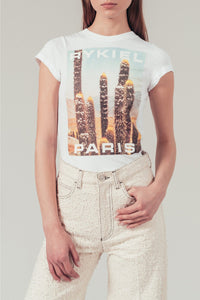 T-shirt à manches courtes imprimé - Blanc