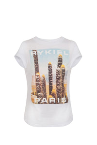 T-shirt à manches courtes imprimé - Blanc