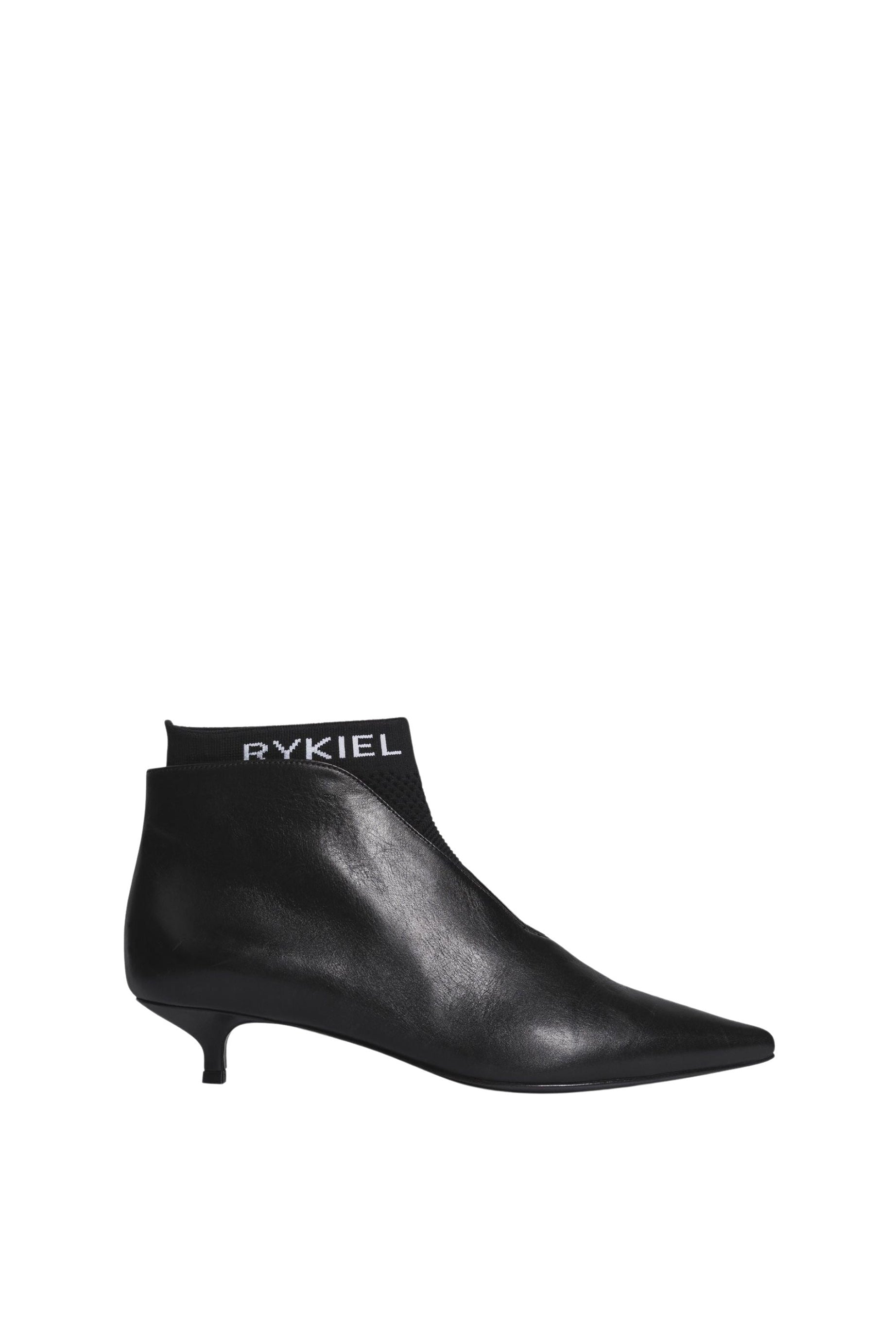 Bottines basses en cuir - Noir