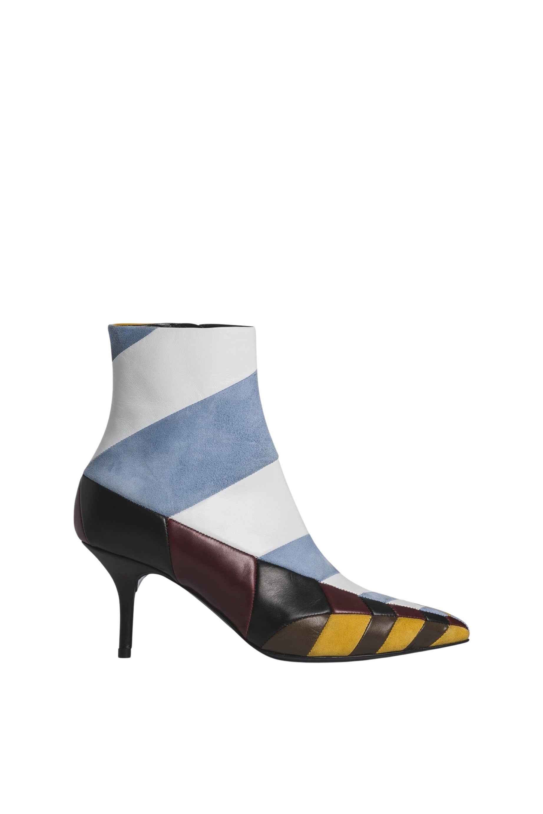 Bottines à talons en cuir - Multicolor