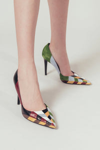 Escarpins en cuir - Multicolor