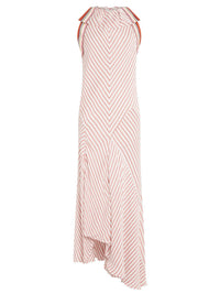 Robe longue asymétrique - Rouille