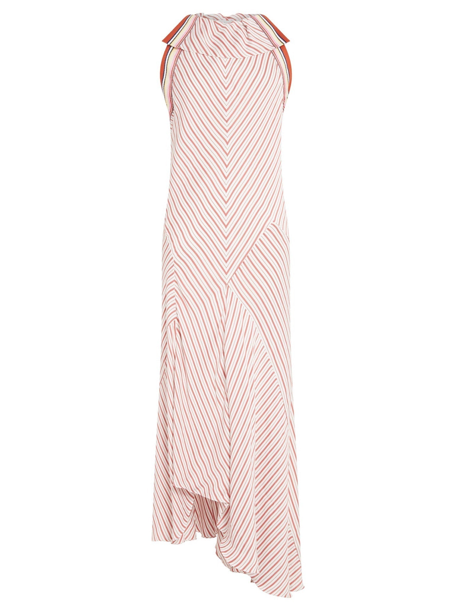 Robe longue asymétrique - Rouille