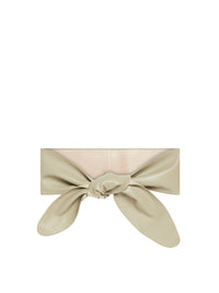 Ceinture à nouer en cuir - Baobab Green