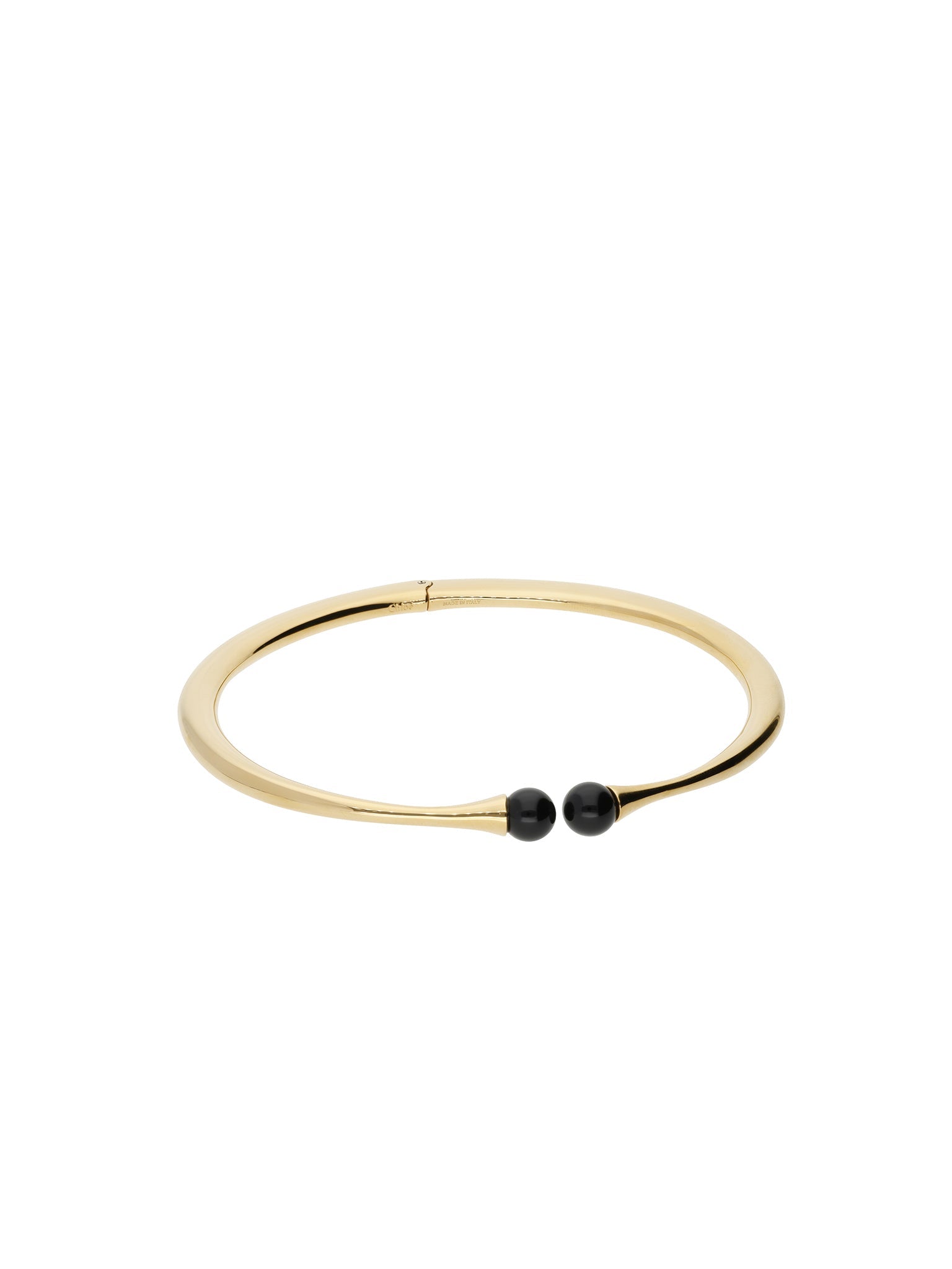 Collier Darcey Round en laiton - Black
