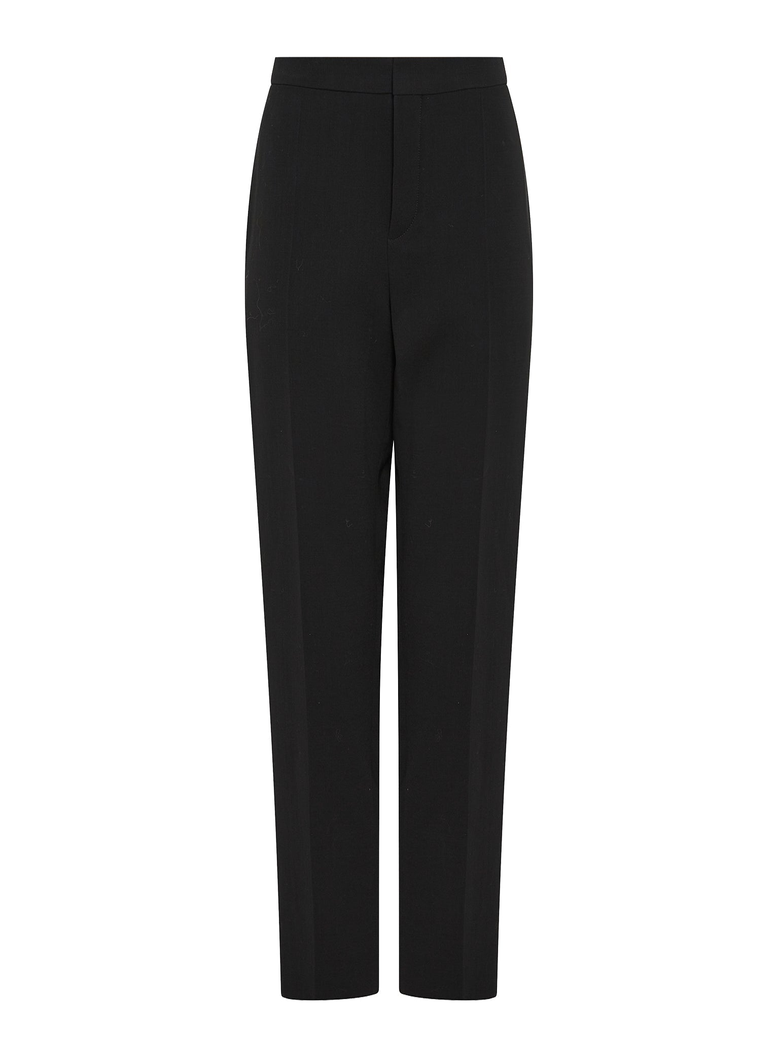 Pantalon court à pince en laine - Black