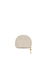 Portefeuille de sac à main Drew en cuir - Abstrait Blanc