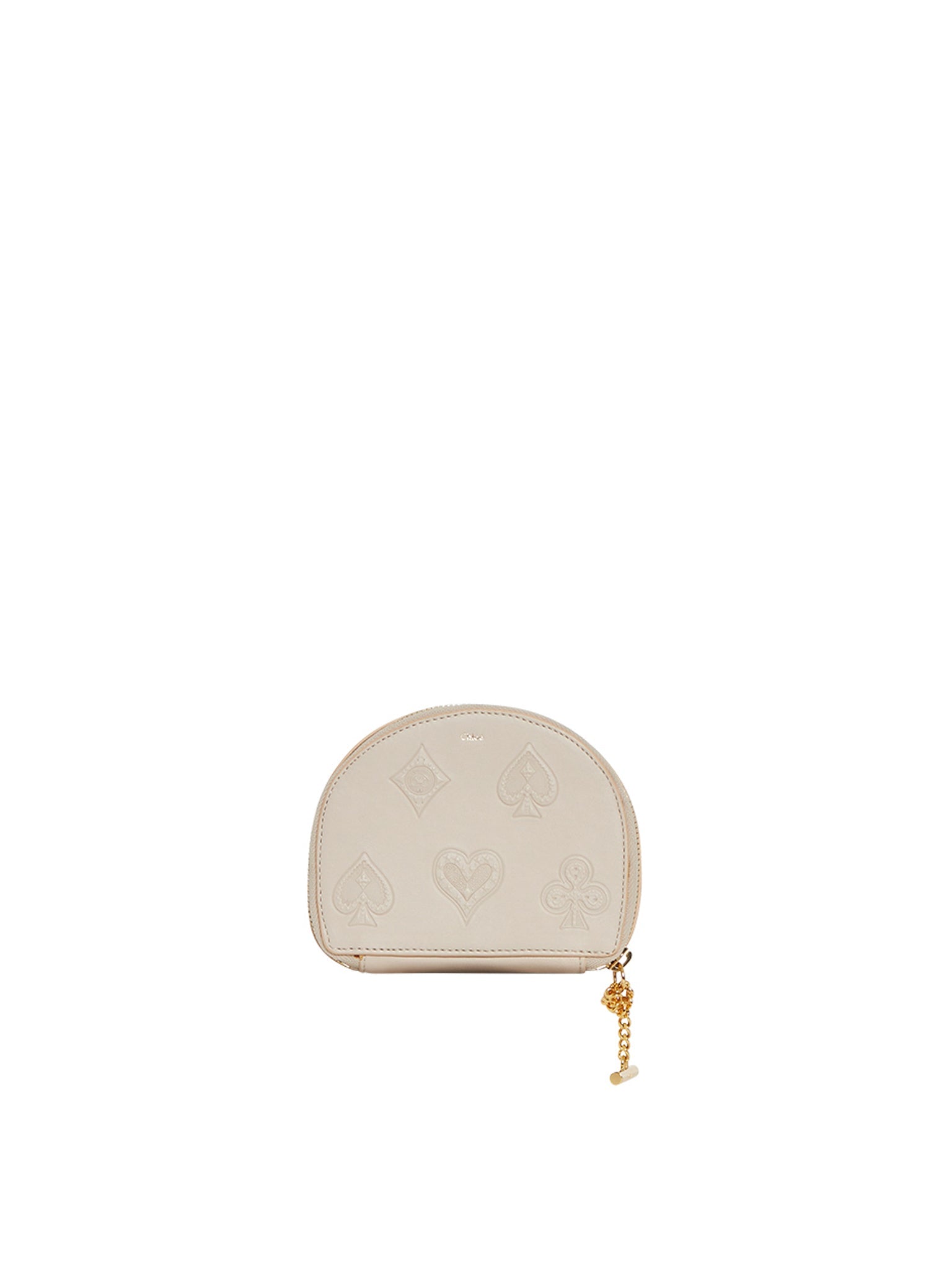 Portefeuille de sac à main Drew en cuir - Abstrait Blanc