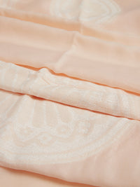 Foulard étole Jacquard Lace - Powder Pink