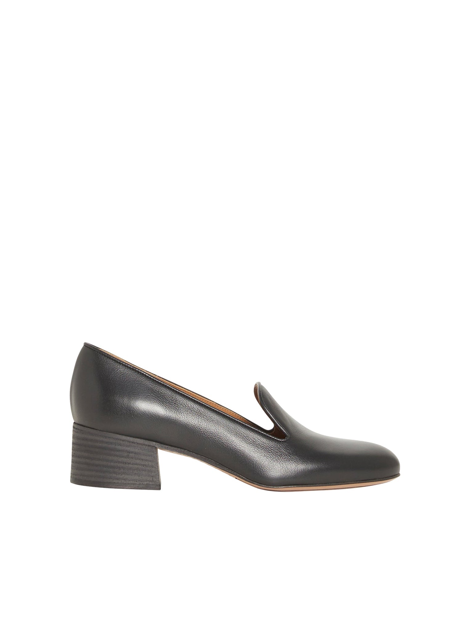 Mocassins en cuir lisse - Noir