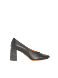 Escarpins en cuir lisse - Noir