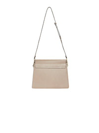Sac à bandoulière Faye patchwork en cuir - Gris Motty
