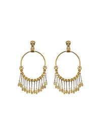 Boucles d'oreilles à clip Quinn en laiton - Golden Brass