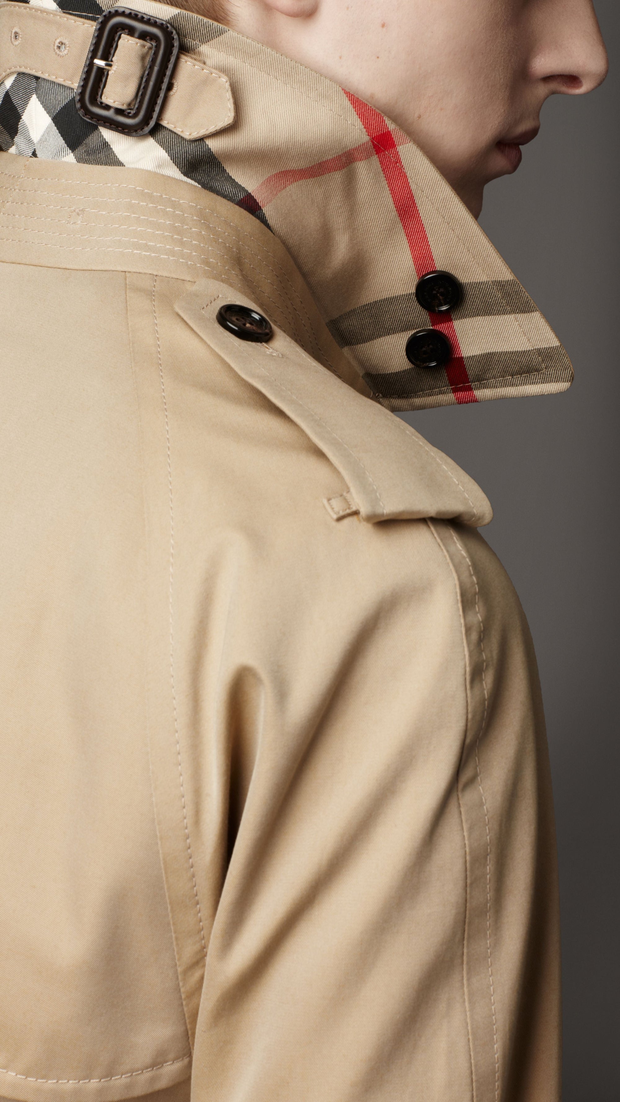 Trench-coat long Heritage - Honey