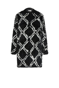 Manteau Benny en lapin - Noir