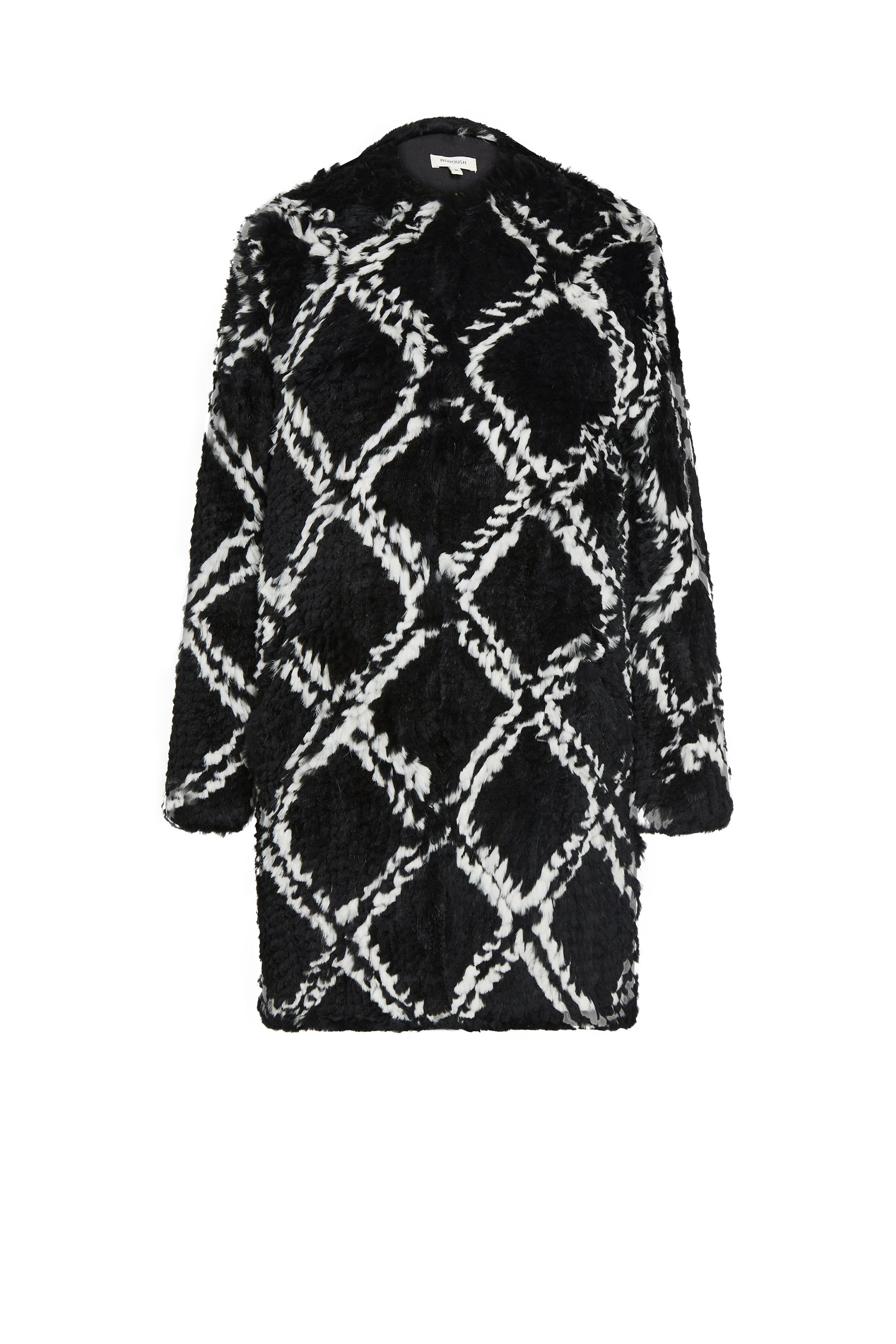 Manteau Benny en lapin - Noir