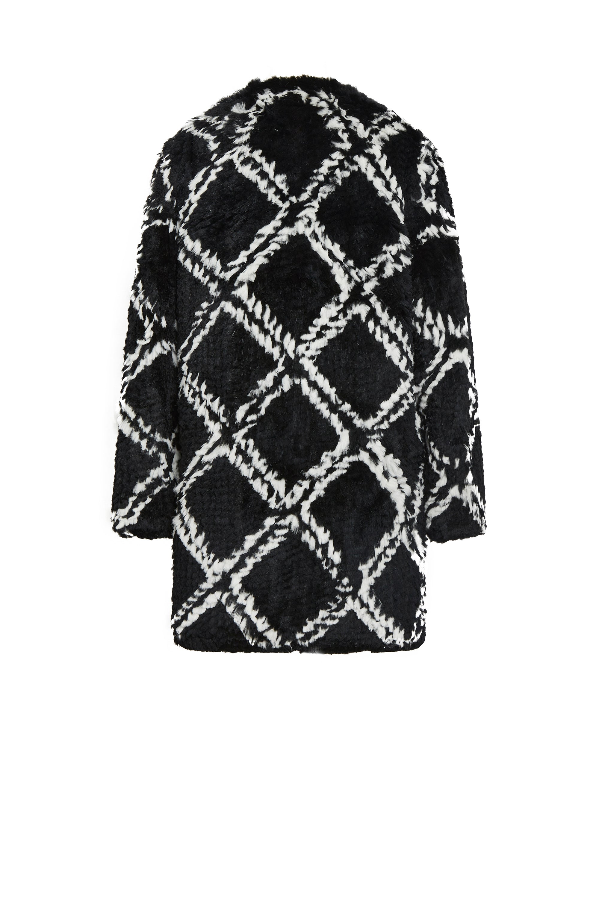 Manteau Benny en lapin - Noir