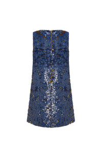 Robe courte réjouissance - Marine