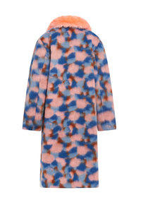 Manteau Camo effet fourrure - Multicolore