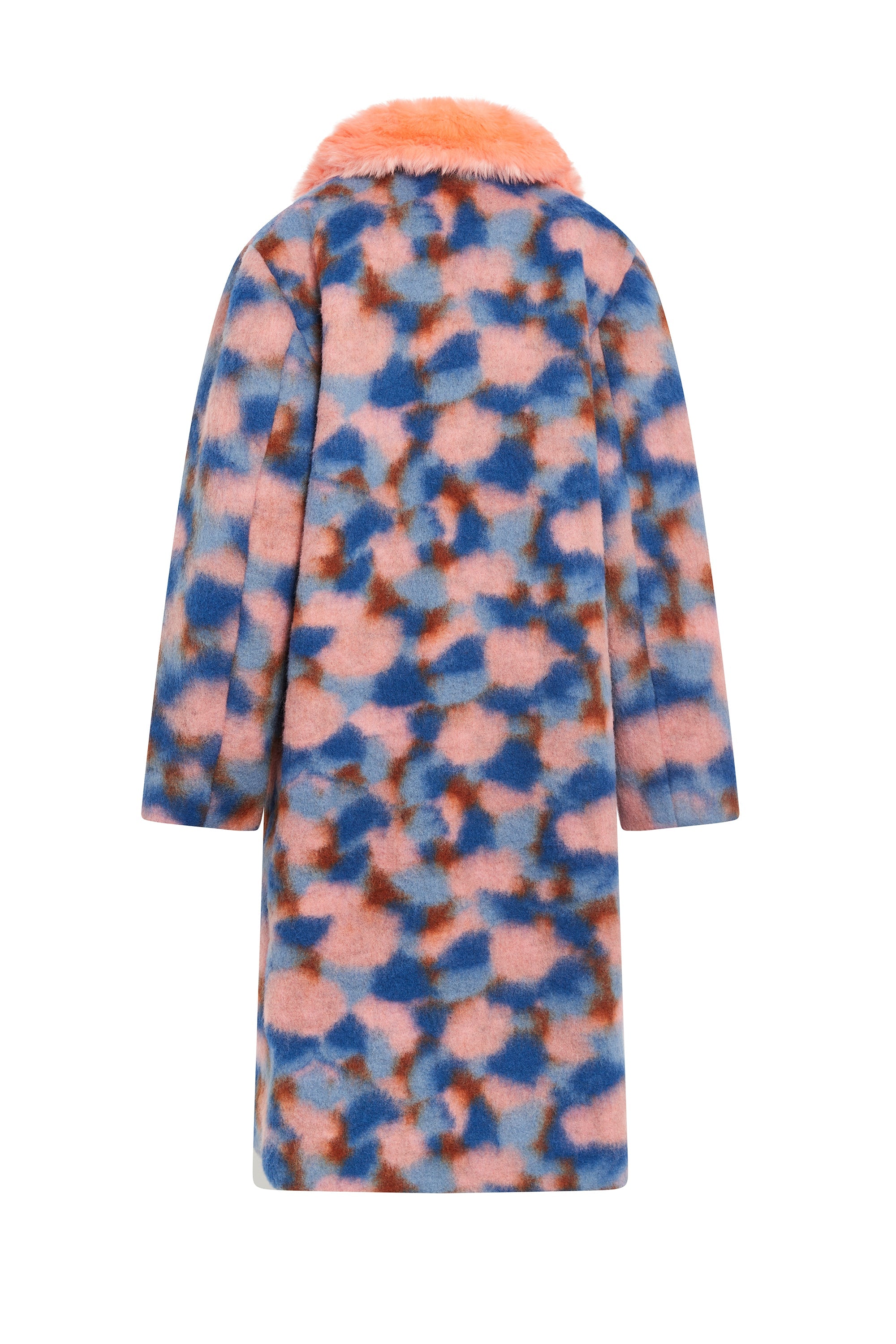 Manteau Camo effet fourrure - Multicolore