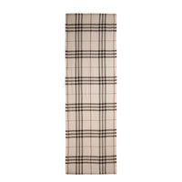 Foulard léger en laine et soie à motif check - Ivory Check