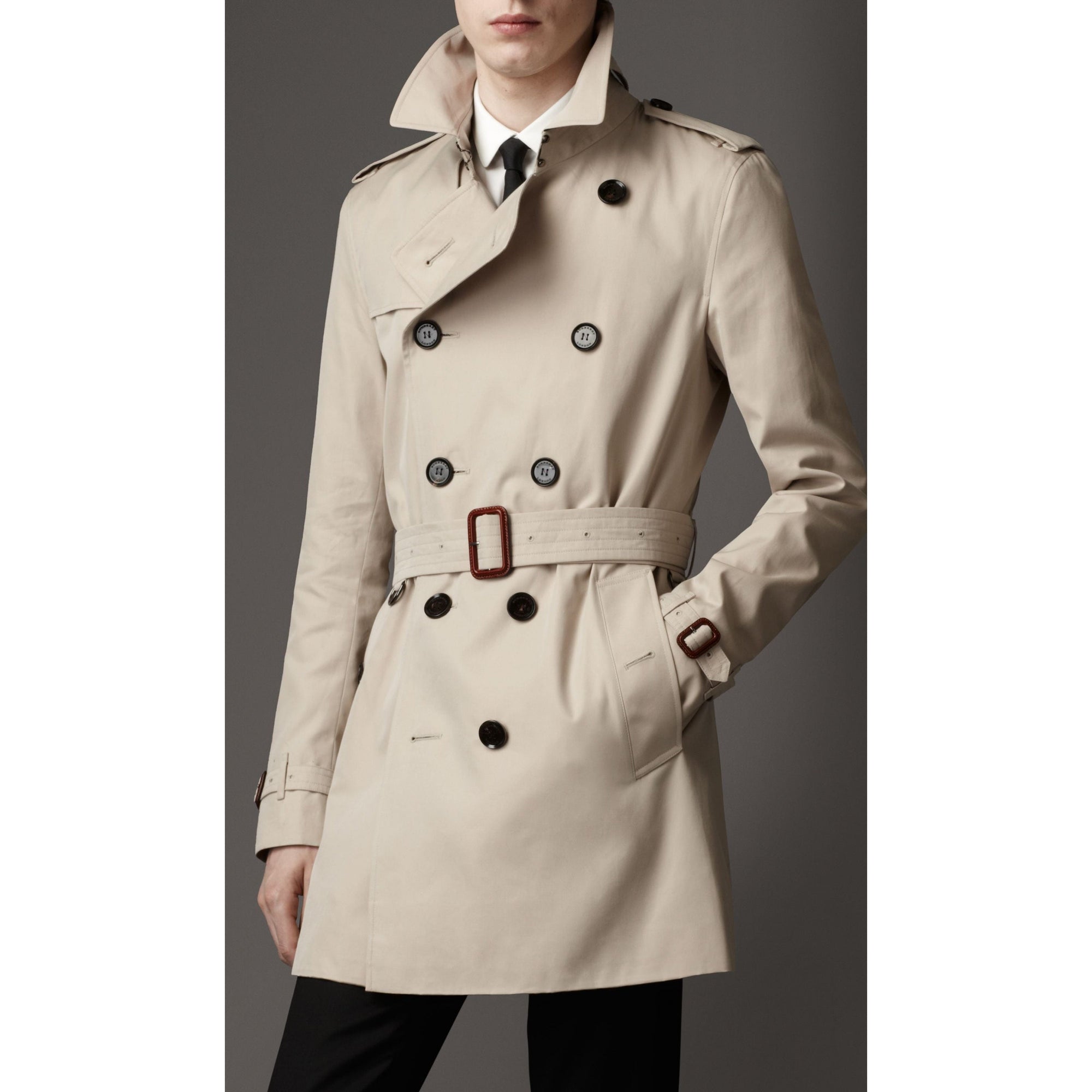 Trench-coat mi-long - Stone