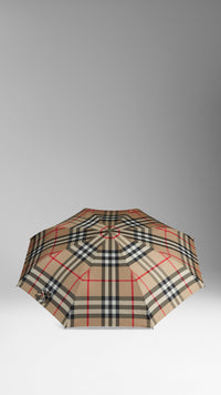 Parapluie télescopique à motif check - Camel Check