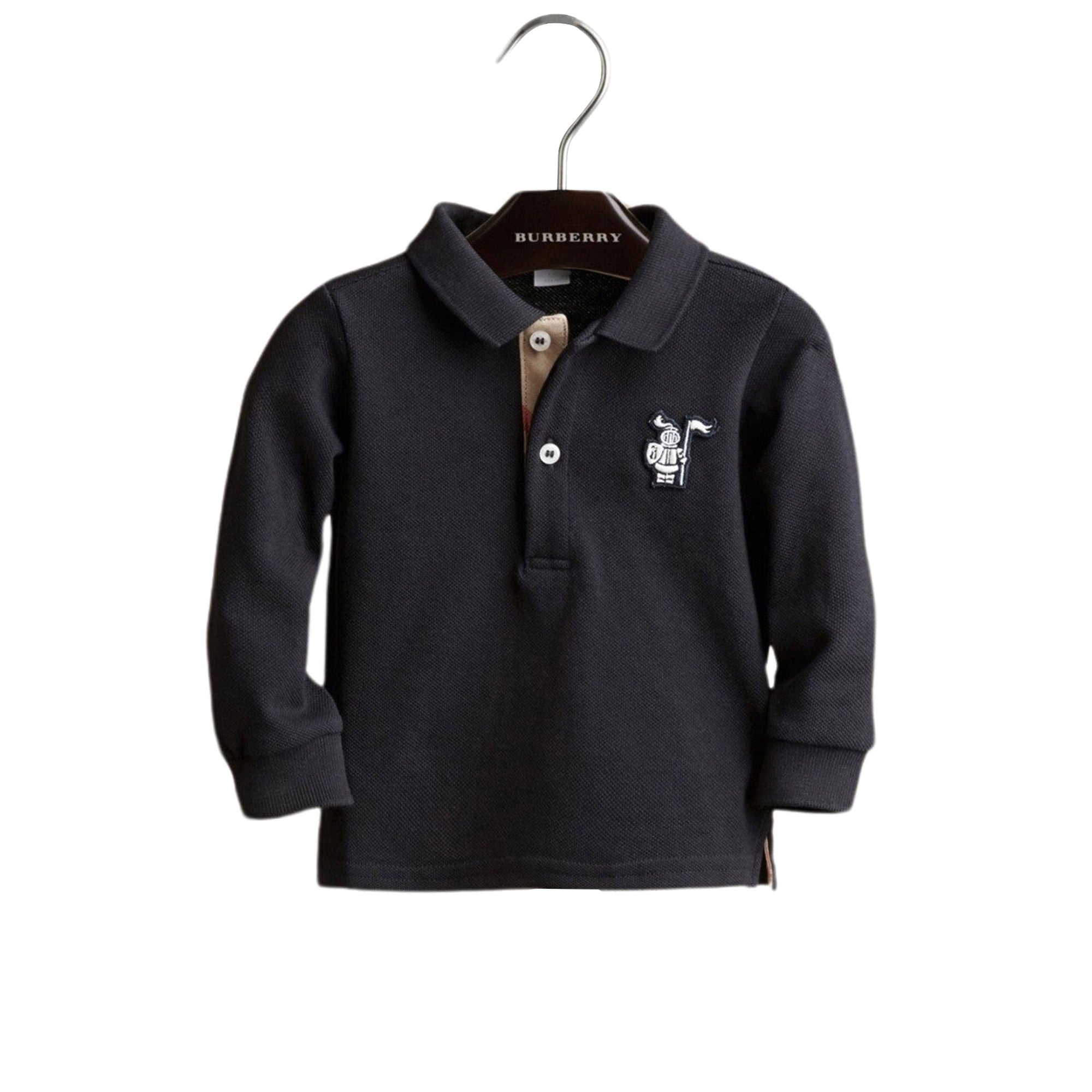 Polo en coton piqué - Navy