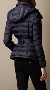 Trench-coat court rembourré en duvet - Ink