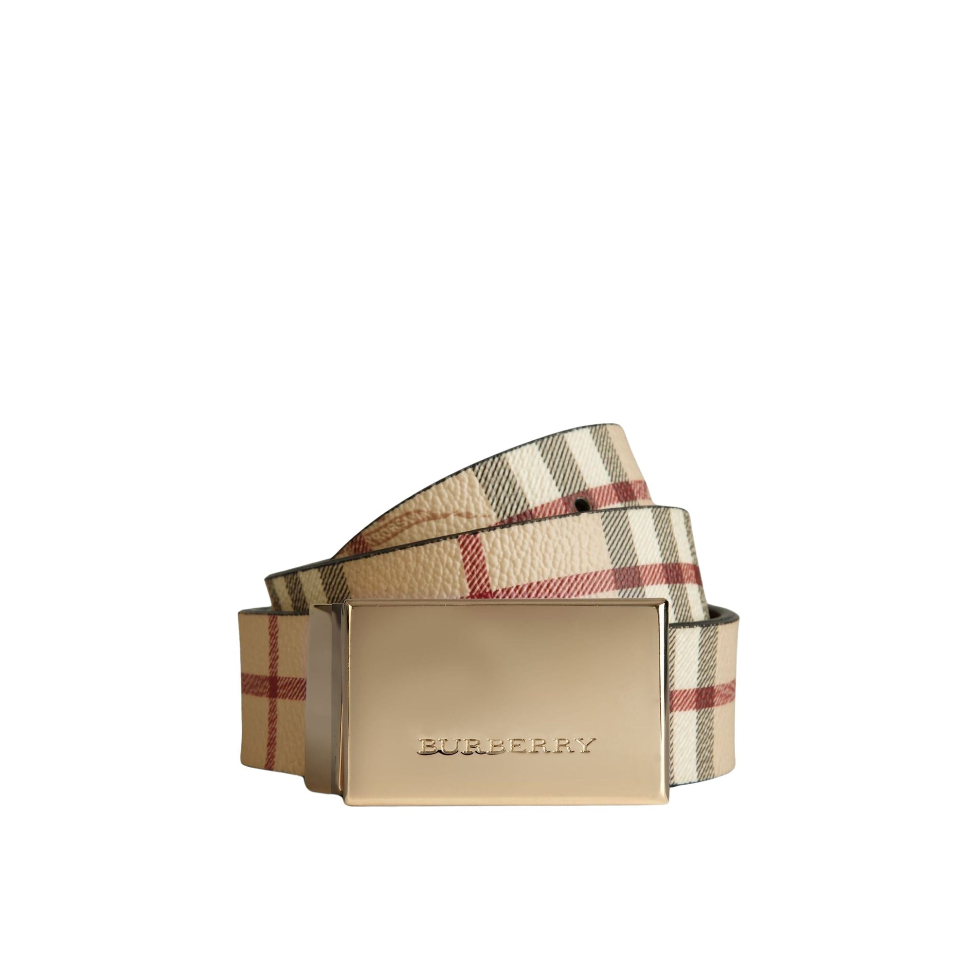 Ceinture en Haymarket à motif check - Black
