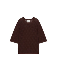 Mini robe Mirla à col arrondi - Coffee Bean