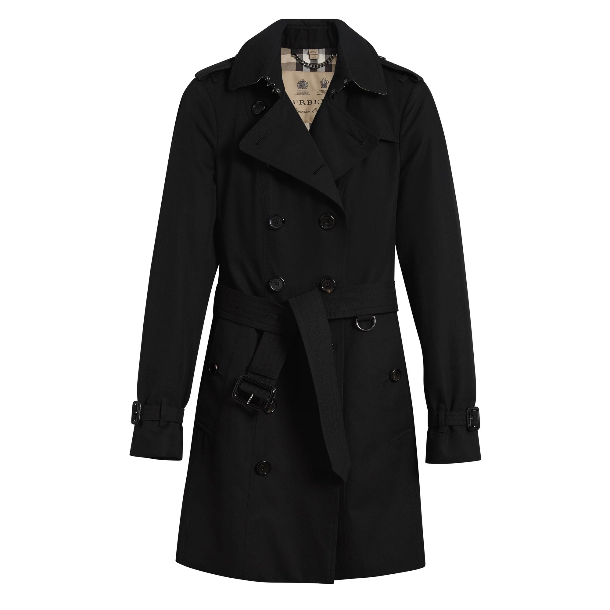 Trench Sandringham mi-long - Black