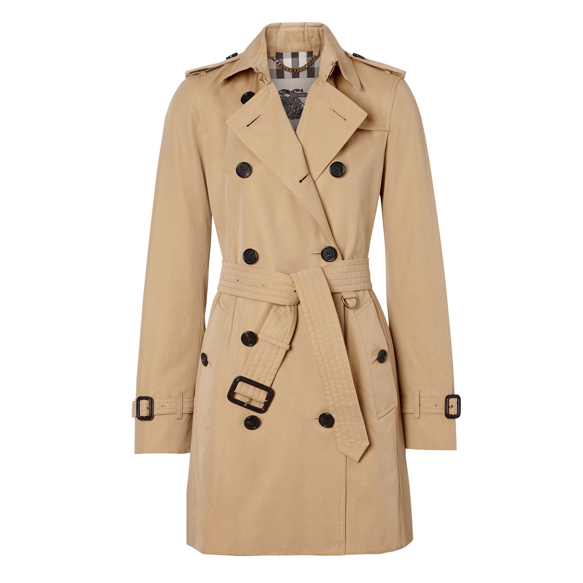 Trench Kensington mi-long femme - Honey