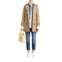 Trench Kensington mi-long femme - Honey