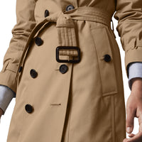 Trench Sandringham long en gabardine - Honey