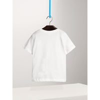 T-shirt en coton avec poche à motif Check - White