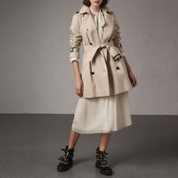 Trench-coat Kensington classique mi-long - Stone