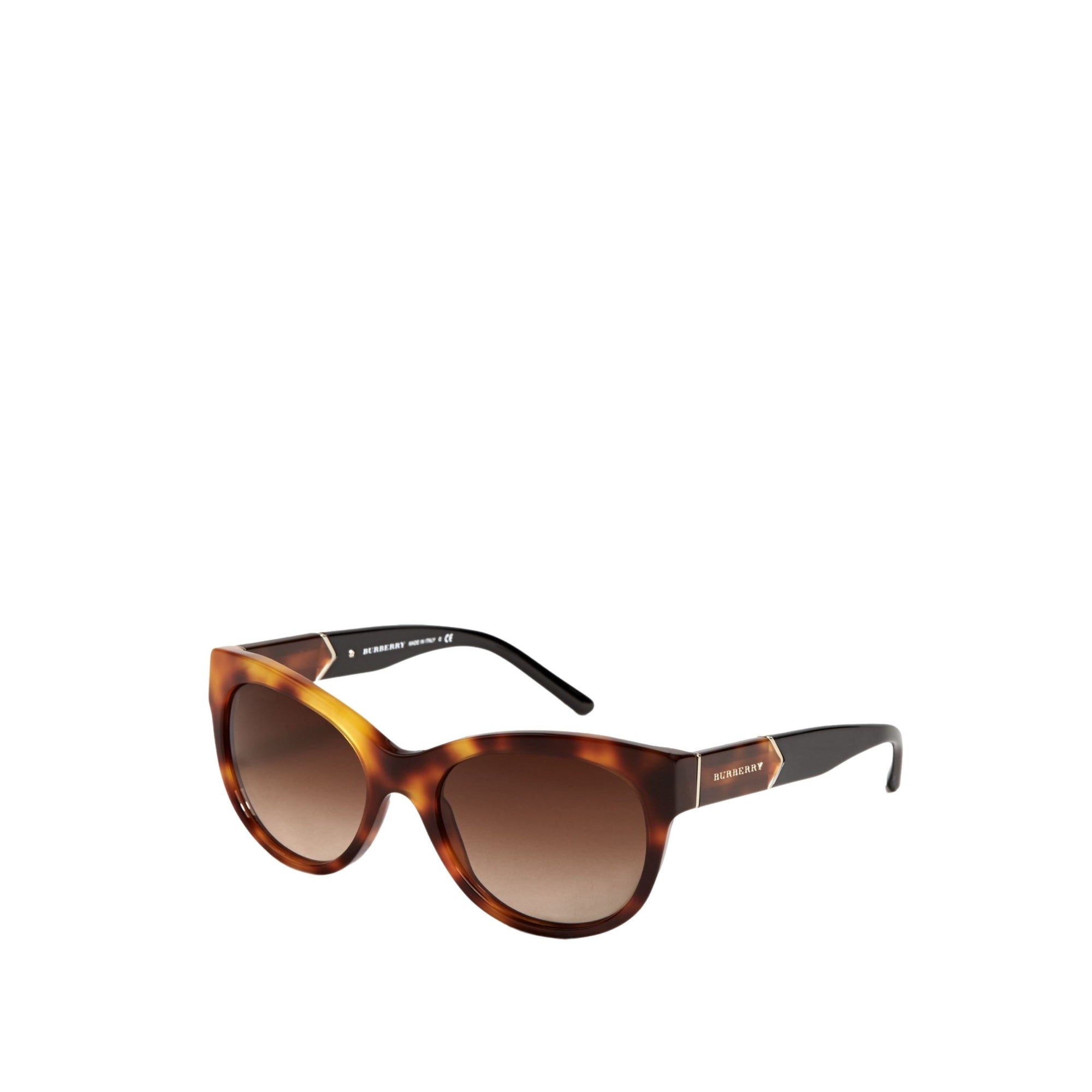 Lunettes de soleil œil de chat à pattes d'épaule - Tortoise Amber