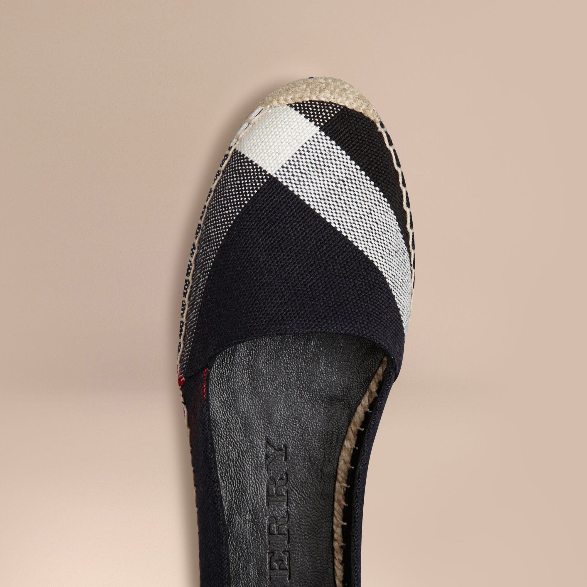 Espadrilles à motif check - Navy Check