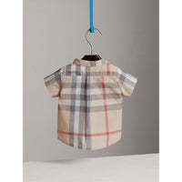 Chemise à manches courtes à motif check délavé - Pale Classic Check
