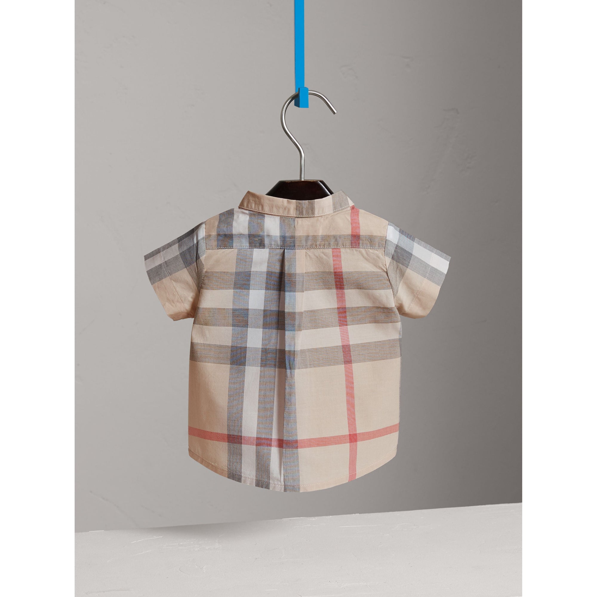 Chemise à manches courtes à motif check délavé - Pale Classic Check