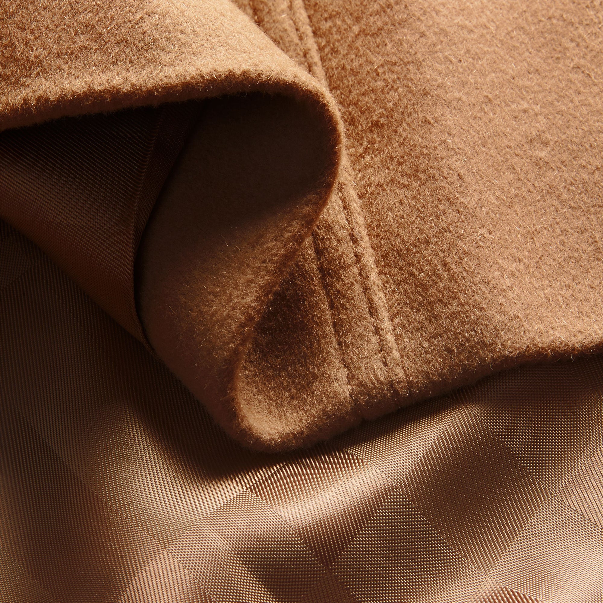 Trench-coat en laine et cachemire - Camel