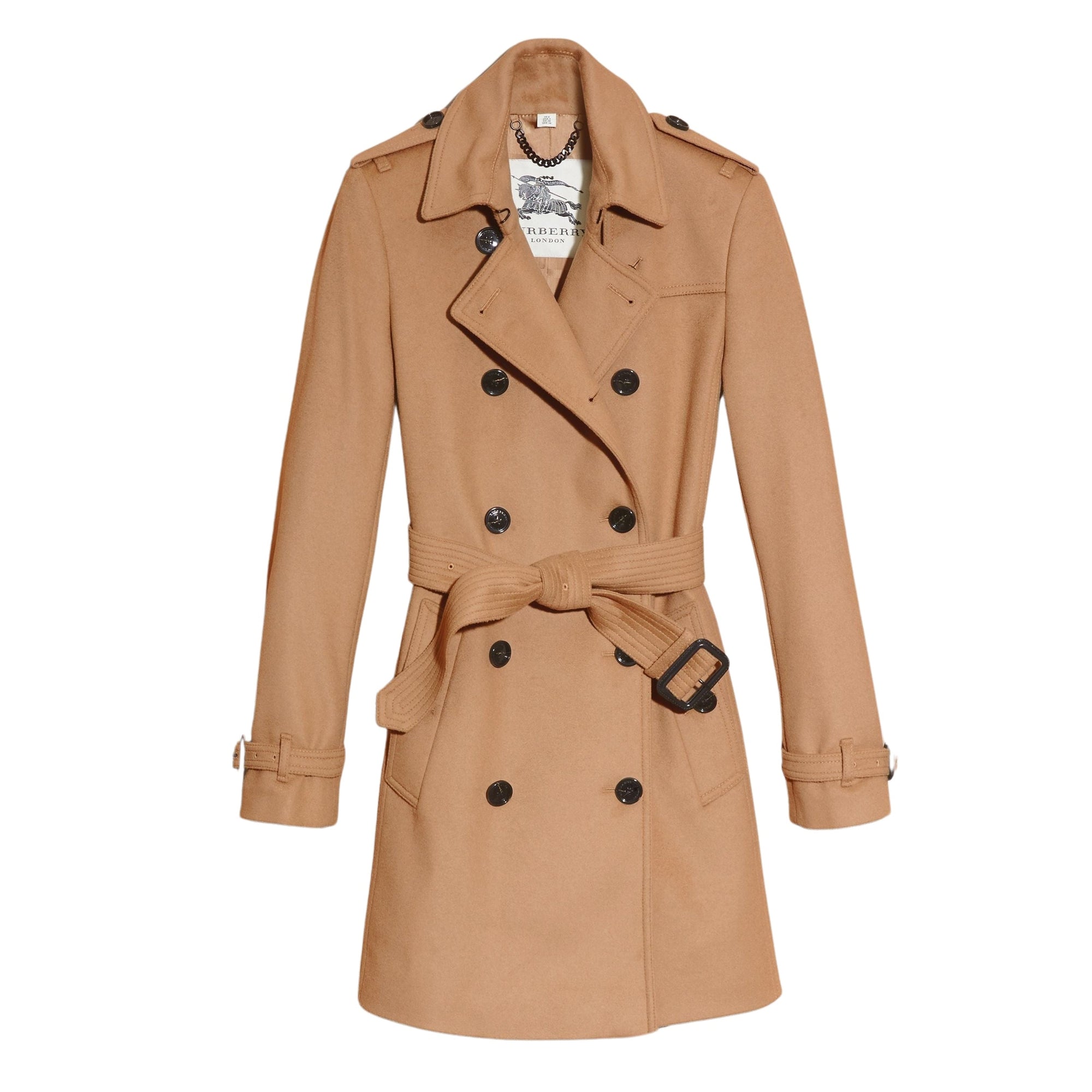 Trench-coat en laine et cachemire - Camel