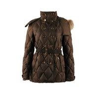 Doudoune longue rembourrée en duvet - Khaki Green