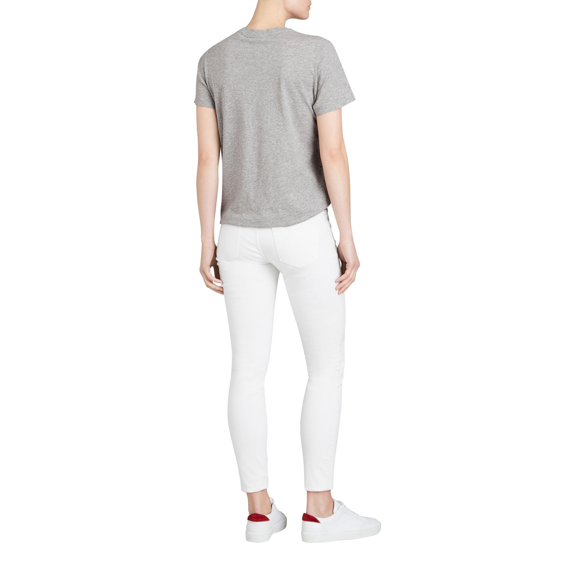 Jean skinny à taille basse - White