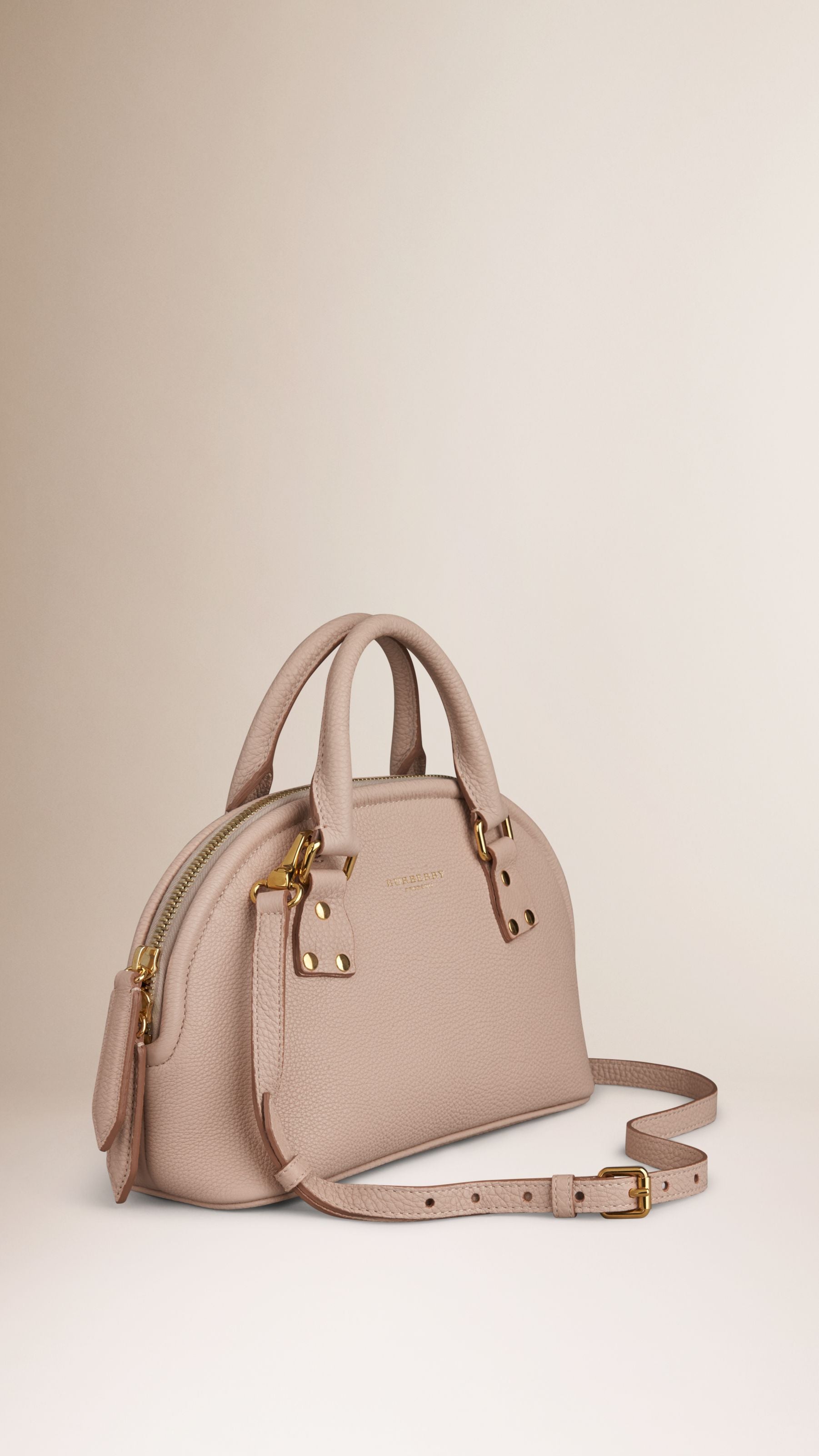 Petit sac The Bloomsbury en cuir grainé - Stone