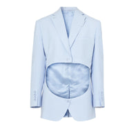 Blazer en laine avec découpe - Pale Blue