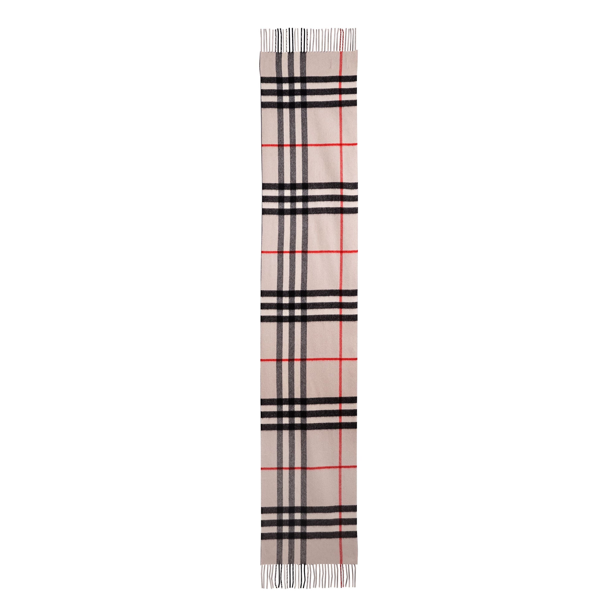 Écharpe en cachemire à motif check classique - Stone Check